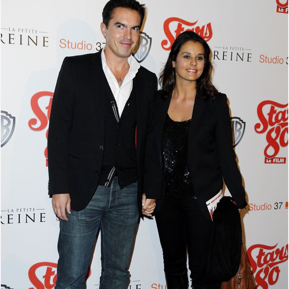 Faustine Bollaert et son mari Maxime Chattam - Avant-premiere du film "Stars 80" au Grand Rex a Paris le 19 octobre 2012 AGENCE / BESTIMAGE