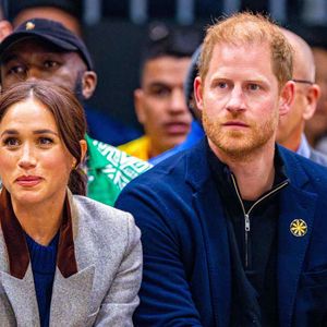 Le prince Harry, duc de Sussex, Meghan Markle, duchesse de Sussex au basket-ball en fauteuil roulant au Centre des congrès de Vancouver pendant les Invictus Games Vancouver Whistler 2025 au Canada. Vancouver, Canada le 9 février 2025. Photo by Mischa Schoemaker/ABACAPRESS.COM