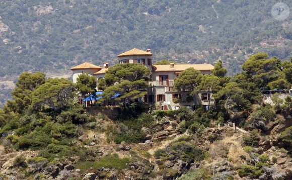 Vue maritime de la maison familiale des Bruni-Tedeschi au Cap Nègre, à Cavalaire, France, le 31 juillet 2009. Photo by ABACAPRESS.COM