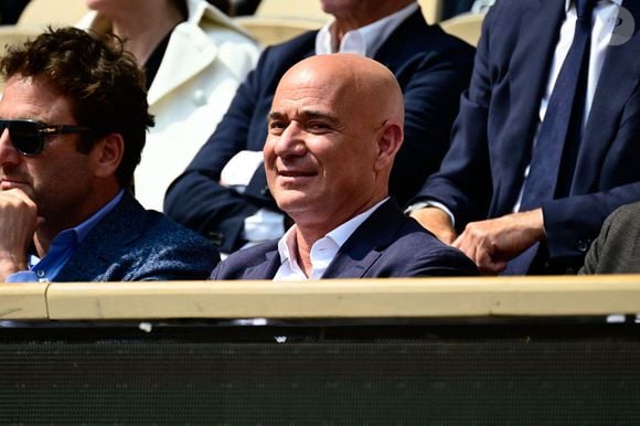 Andre Agassi ( coach ) en tribunes lors de la finale messieurs des Internationaux de France de Tennis de Roland Garros 2025 (jour 15), à Paris, France, le 8 juin 2025. © Dante Badano / PSNewz /Bestimage