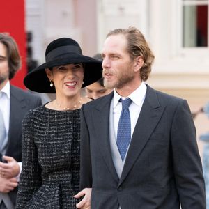 Andrea Casiraghi et Tatiana Santo Domingo assistent aux célébrations de la fête nationale de Monaco, le 19 novembre 2022 à Monte-Carlo, Monaco. Photo by David Niviere/ABACAPRESS.COM