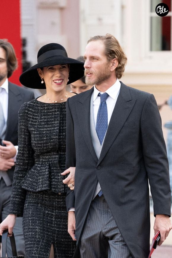 Andrea Casiraghi et Tatiana Santo Domingo assistent aux célébrations de la fête nationale de Monaco, le 19 novembre 2022 à Monte-Carlo, Monaco. Photo by David Niviere/ABACAPRESS.COM