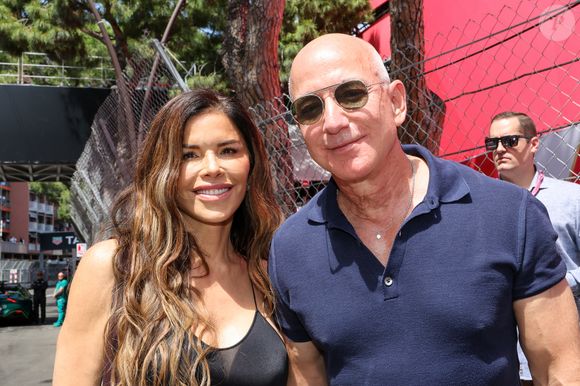 Jeff Bezos et sa compagne Lauren Sanchez lors du Grand Prix de Formule 1 (F1) de Monaco, le 25 mai 2025. © Claudia Albuquerque/Bestimage
