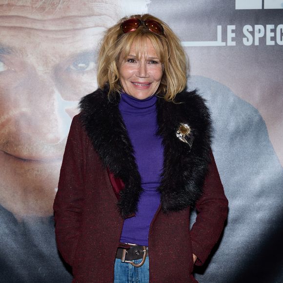 Exclusif - Clémentine Célarié - Photocall - Spectacle symphonique Claude Lelouch "D'un film à l'autre" au Palais des Congrès de Paris le 14 novembre 2022.© Moreau / Rindoff / Bestimage