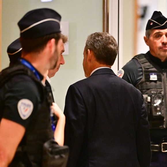 Nicolas Sarkozy au Tribunal judiciaire (Batignolles, 32ème chambre correctionnelle) pour l'annonce de la décision dans le cadre du procès Lybien le 25 septembre 2025.

© Christian Liewig / Bestimage