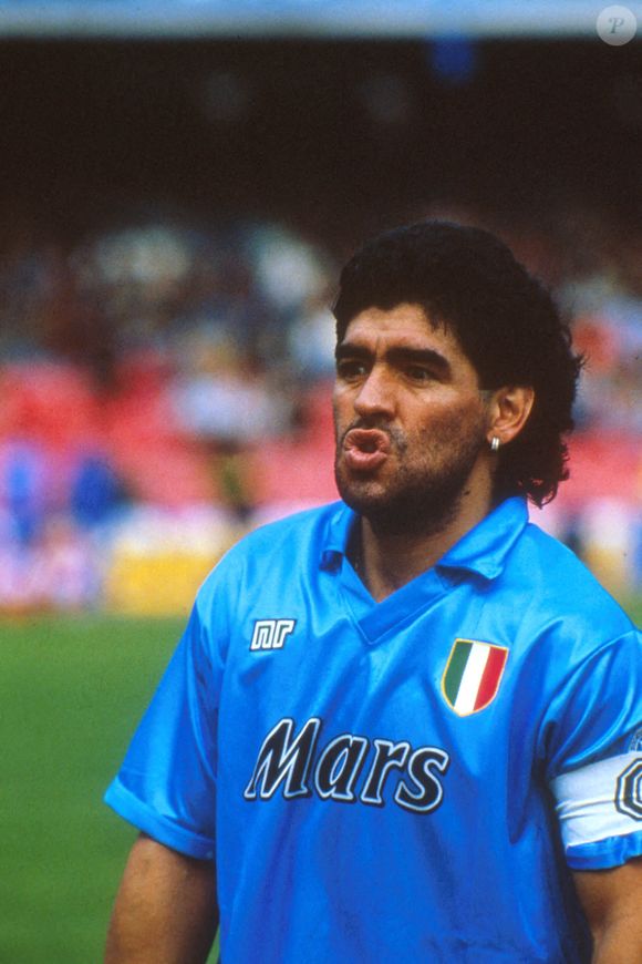 Diego Armando Maradona, Naples 1990. Photo par Vittorio La Verde / AGF Foto / Avalon /Photoshot/ABACAPRESS.COM