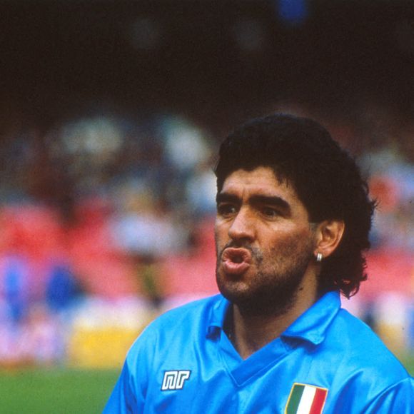Diego Armando Maradona, Naples 1990. Photo par Vittorio La Verde / AGF Foto / Avalon /Photoshot/ABACAPRESS.COM