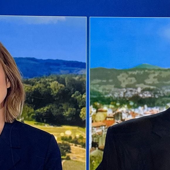 Jacques Legros présente son dernier JT de 13 heures en sa qualité de joker pendant près de 26 ans sur TF1, le 9 mai 2025. Emu aux larmes, le journaliste a passé le relais à Isabelle Ithurburu, qui sera à partir de mi-juillet 2025. 
© Agence via Bestimage
