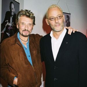 Johnny Hallyday et Jean Reno, lancement du parfum de Jean Reno "Loves You".