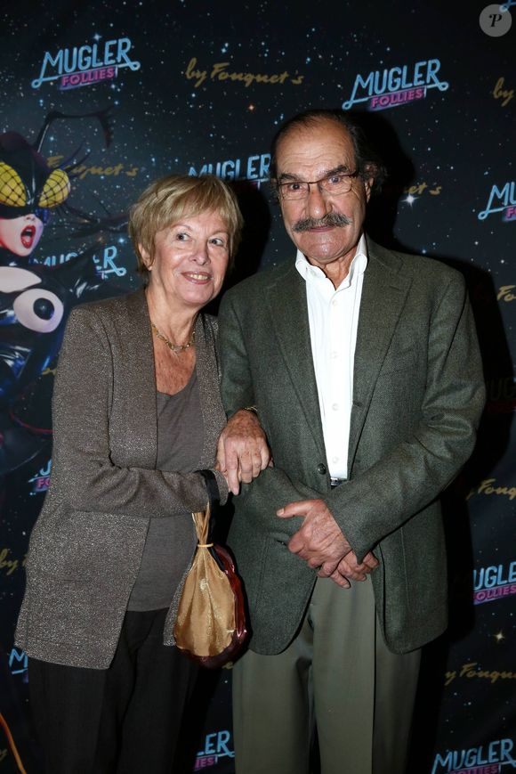 Gerard Hernandez et sa femme Micheline - Generale du spectacle de Thierry Mugler au theatre Comedia, intitule "Mugler Follies" a Paris