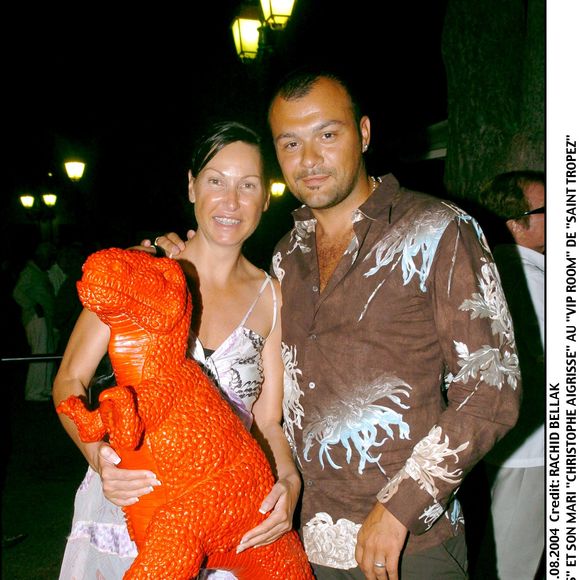 Evelyne Thomas et Christophe Aigrisse au VIP Room de Saint-Tropez