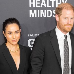 Le prince Harry, duc de Sussex et Meghan Markle, duchesse de Sussex, lors du 3ème gala annuel du projet "Healthy Minds" aux Spring Studios à New York. ©Zuma Press / Bestimage