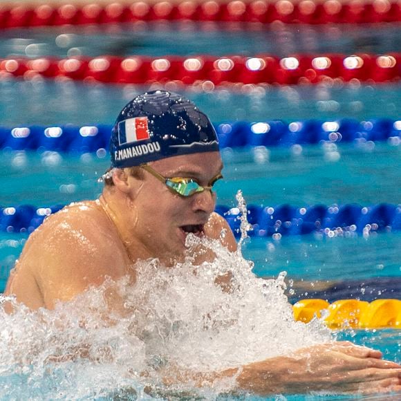 Cette victoire lui rapporte lui rapporte environ 24 000 euros selon "Le Parisien"

Léon Marchand au 200m quatre nages individuel masculin lors des 22e Championnats du monde aquatiques à la WAC Arena de Singapour, le 30 juillet 2025. 

Photo : PsnewZ / Bestimage