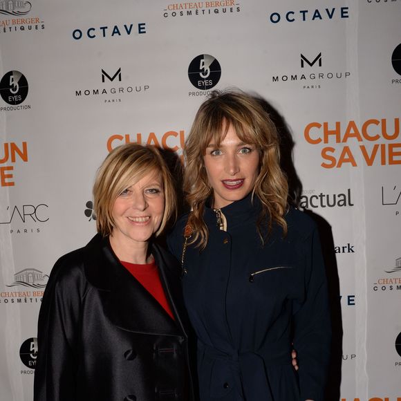 En effet, son fils Julien a deux jumeaux, Hugues et Léopoldine, avec la comédienne 

Chantal Ladesou et Pauline Lefèvre lors de l'after party du film "Chacun sa vie" à L'Arc à Paris, France, le 13 mars 2017. © Rachid Bellak/Bestimage