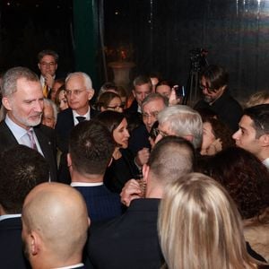 Le roi Felipe VI d'Espagne et la reine Letizia à l'Académie royale d'Espagne à Rome le 10 décembre 2024.