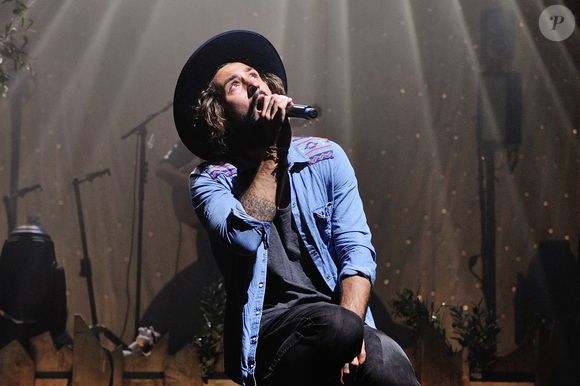 Florian Delavega (Frero Delavega) performe lors du concert de cloture de leur tournee a l'Olympia a Paris, France le 05 Mai 2016. Photo par Aurore Marechal/ABACAPRESS.COM