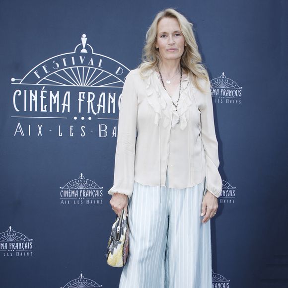 Exclusif -  Estelle Lefébure lors de la 2ème édition du Festival du Cinéma Français et Gastronomie d'Aix-les-Bains le 8 juin 2023. © Denis Guignebourg / Bestimage