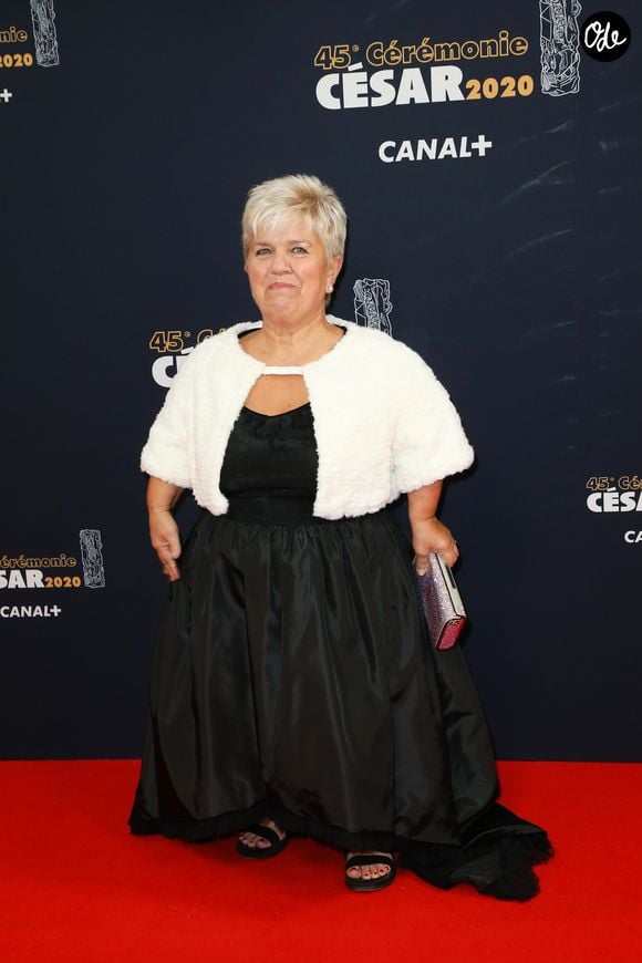 Mimie Mathy - Tournage de la série "Dix Pour Cent" lors de la 45ème cérémonie des César à la salle Pleyel à Paris, le 28 février 2020. 

© Dominique Jacovides/Olivier Borde/Bestimage