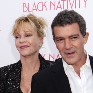 Melanie Griffith, Antonio Banderas - Premiere de "Black Nativity" a New York le 18 novembre 2013. Photo par Bestimage