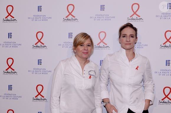 Christelle Brua (cheffe pâtissière du Palais de l'Elysée et meilleure cheffe pâtissière de restaurant au monde 2018) et Amandine Chaignot (cheffe du restaurant Pouliche) lors de la soirée de gala de la 18ème édition du "Dîner de la mode du Sidaction" au Pavillon Cambon Capucines - Potel et Chabot à Paris, France, le 23 janvier 2020. © ORachid Bellak/Bestimage