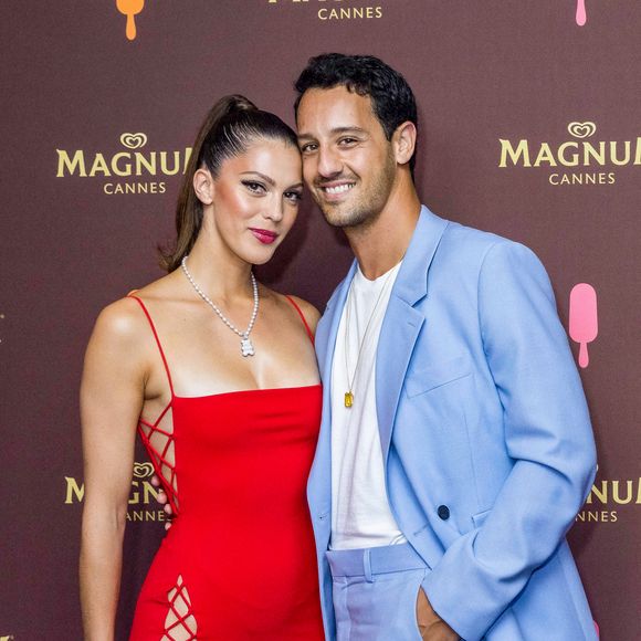 Iris Mittenaere (Miss France 2016) et son ex-compagnon Diego El Glaoui au photocall de la soirée "Magnum" lors du 75ème Festival International du Film de Cannes le 19 mai 2022.  © Jack Tribeca / Bestimage