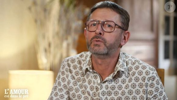 Christophe lors du tournage de "L'amour est dans le pré 2024"