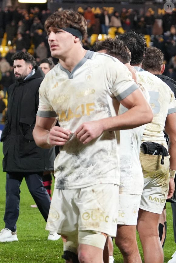 Oscar Jégou lors du match opposant le stade rochelais à Bristol le 14 décembre 2024  Photo Laurent Lairys / PsnewZ