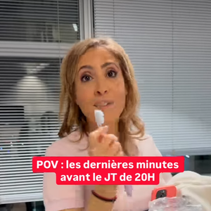 Elle rejoint ensuite la rédaction du journal, qu’elle décrit comme “une véritable ruche” où les journalistes finalisent leurs sujets.

Léa Salamé avant son JT de 20 heurs sur France 2. Capture Instagram.