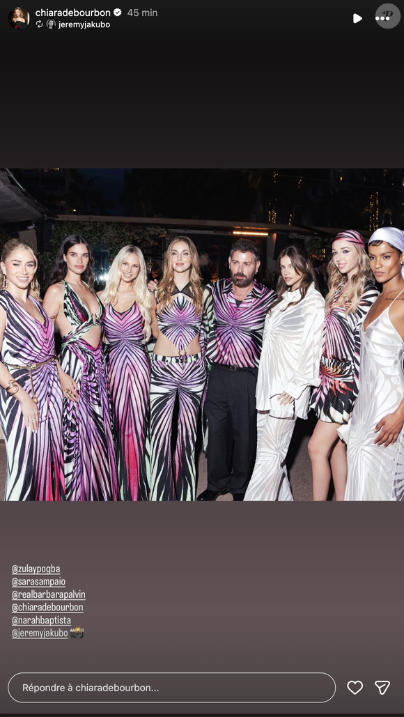 Maria Chiara participe, sans sa soeur, au Festival de Cannes, et a assisté à un évènement Roberto Cavalli. 

Instagram de Maria Chiara Bourbon des Deux Siciles, qui participe au Festival de Cannes 2026