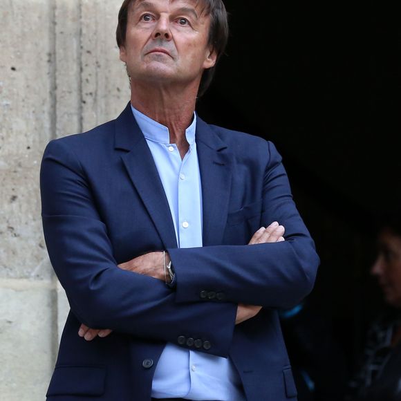 Passation de pouvoir entre le ministre de la Transition Ecologique et Solidaire, Nicolas Hulot et son successeur François de Rugy, au ministère de l'Ecologie, hôtel de Roquelaure, à Paris, le 4 septembre 2018.  © Stéphane Lemouton / Bestimage