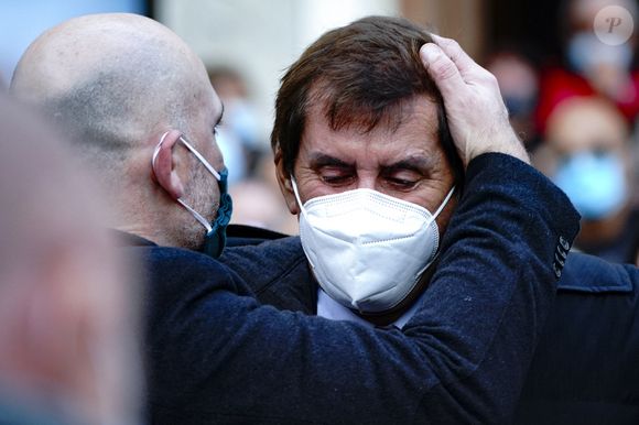 Max Guazzini - Obsèques du rugbyman Christophe Dominici en l'église Saint-Louis de Hyères le 4 décembre 2020
© Norbert Scanella / Panoramic / Bestimage