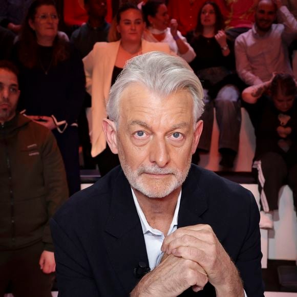 Exclusif - Gilles Verdez, sur le plateau de l'émission "Tout Beau, Tout N9uf - TBT9" présentée par C.Hanouna, et diffusée en direct sur W9, Paris, France, le 13 janvier 2026. © Jack Tribeca / Bestimage