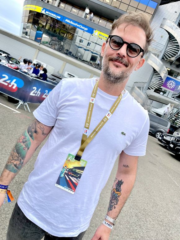 Nicolas Duvauchelle - Les célébrités sur le circuit des 24 Heures du Mans quelques heures avant le départ de la course le 14 juin 2025.
© Fabien Faure / Bestimage