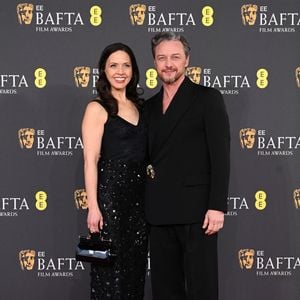 Lisa Liberati and James McAvoy - Photocall de la 78ème cérémonie des British Academy Film Awards (EE BAFTA) au Royal Albert Hall à Londres, le 16 février 2025.
©GOFF INF / BESTIMAGE