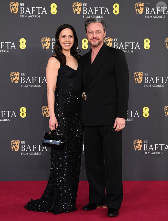 Lisa Liberati and James McAvoy - Photocall de la 78ème cérémonie des British Academy Film Awards (EE BAFTA) au Royal Albert Hall à Londres, le 16 février 2025.
©GOFF INF / BESTIMAGE
