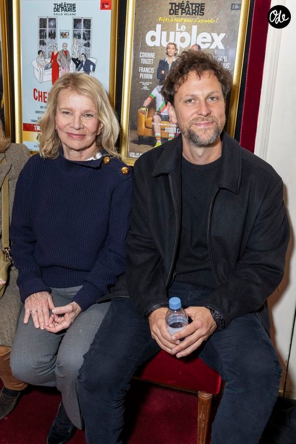Nicole Garcia et son fils Pierre Rochefort- Générale de la pièce "Royan, la professeur de Français" au théâtre de Paris le 17 avril 2024. © Borde / Rindoff / Bestimage