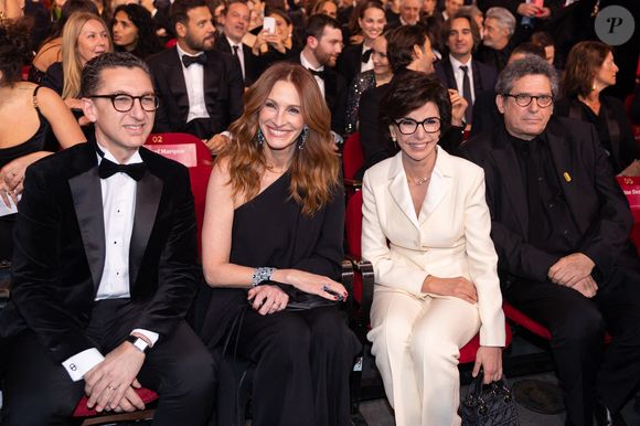 Maxime Saada, Julia Roberts, Rachida Dati - Cérémonie de la 50ème édition de la cérémonie des César à l'Olympia à Paris, France, le 28 février 2025 Photo par Dominique Jacovides - Olivier Borde / Bestimage