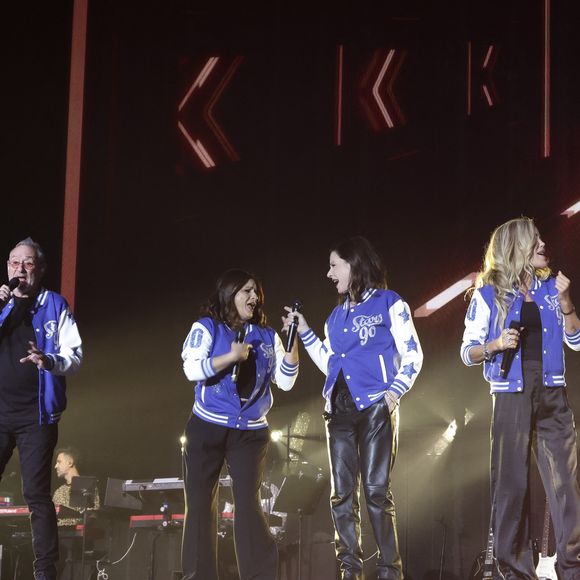 Exclusif - Christiane Obydol (Zouk Machine), Michael Jones, Larusso, Tina Arena, Ophélie Winter, Hélène Ségara lors du concert Stars 80 vs Stars 90 au stade Decathlon Arena à Lille le 6 juin 2025. Ce concert a été diffusé en direct sur M6 le 7 juin 2025.
© Jack Tribeca / Bestimage