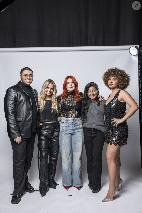 Exclusif - Adeline Toniutti, Ahcene, Carla, Anisha Jo, Lea Haddad - Enregistrement de l'émission "La chanson secrète", présentée par N.Aliagas et diffusée le 1er décembre sur TF1 © Guillaume Gaffiot-Cyril Moreau / Bestimage