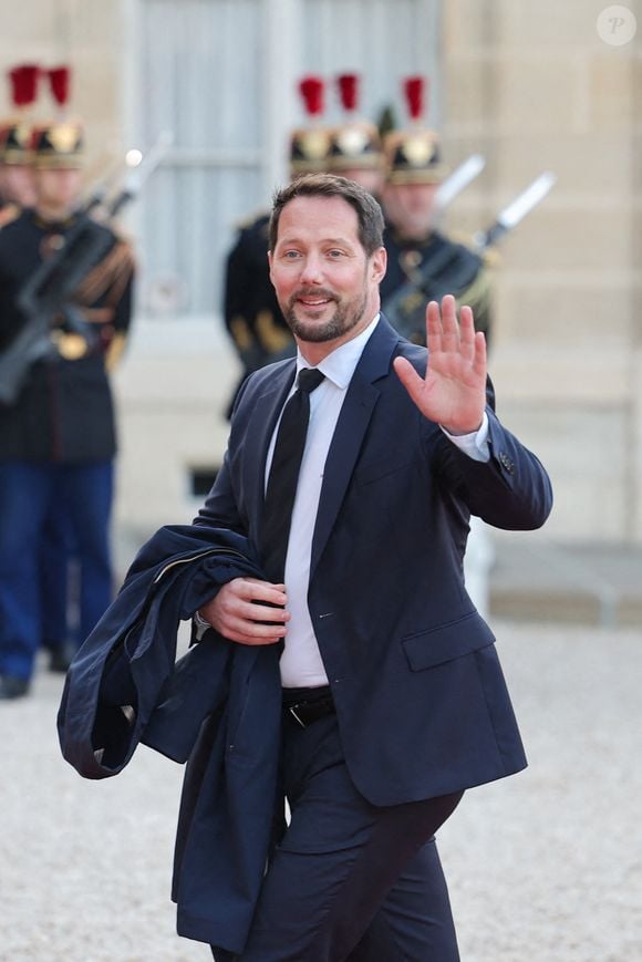 Thomas Pesquet - Arrivées au dîner d'Etat donné en l'honneur de leurs Majestés le roi et la reine du Danemark, dans la cour d'Honneur du palais présidentiel de l'Elysée à Paris, France, le 31 mars 2025, pour une visite d'État de trois jours. © Cyril Moreau/Bestimage