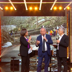 François Bayrou intervient dans l'émission "Unis pour Mayotte" sur France 2.