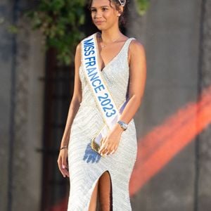 Indira Ampiot, miss France 2023 est venue animer l'élection de Miss Beaucaire le 7 juillet 2023.

© Stéphanie Gouiran / Panoramic / Bestimage