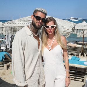 Exclusif - Thibault Garcia et sa compagne Jessica Thivenin (Les Marseillais) - Hublot fête l'arrivée de la nouvelle Big Bang Unico à la boutique de Saint-Tropez au restaurant Verde Beach à Ramatuelle, Côte d'Azur, France Luc Boutria/Nice Matin/Bestimage 