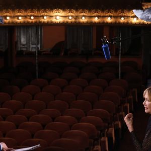 Exclusif - Clémentine Célarié lors de l'enregistrement de l'émission "Olympiascope" au théâtre Antoine, présentée par B.Montiel et diffusée le 2 mai 2025 sur Olympia TV, au théâtre Antoine à Paris, France, le 18 février 2025. © Denis Guignebourg/Bestimage