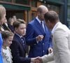 Tous quatre ont fait sensation dans des tenues élégantes, sous les projecteurs du Centre Court.
Le prince William, Kate Middleton et leurs enfants, le prince George et la princesse Charlotte, à leur arrivée au tournoi de Wimbledon à Londres le 13 juillet 2025. Photo by Andrew Matthews/PA Wire/ABACAPRESS.COM