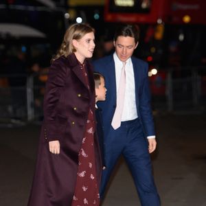 La princesse Beatrice d’York enceinte et son mari Edoardo Mapelli Mozzi - La famille royale d'Angleterre assiste à la messe "Together At Christmas Carol" à l'abbaye de Westminster à Londres, Royaume-Uni le 6 Décembre, 2024
