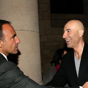 Nikos Aliagas, Nicolas Canteloup - Inauguration de l'exposition photographique de Nikos Aliagas intitulée "Corps et âmes" à la Conciergerie à Paris le 23 Mars 2016. © Dominique Jacovides / Bestimage