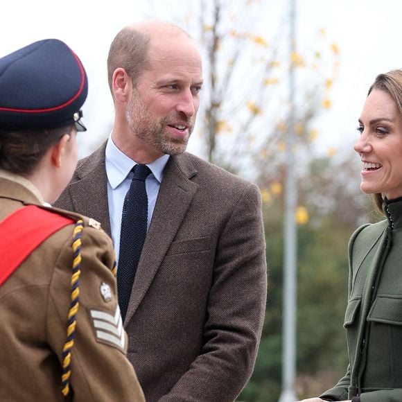 Le prince et la princesse de Galles lors d'une visite au Northern Ireland Fire and Rescue Service Learning and Development College, près de Cookstown, dans le comté de Tyrone. 
©PA Photo/ Bestimage