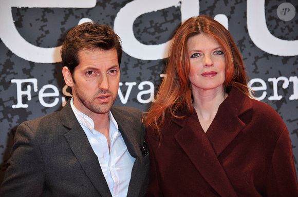 Frédéric Diefenthal et Gwendoline Hamon sur le tapis rouge du 5e Festival International du Film Policier de Beaune le 5 avril 2013. Agence / Bestimage