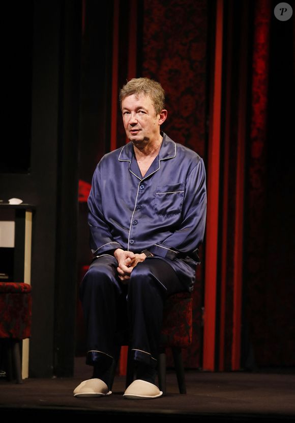 Filage de la pièce de théâtre "Ave César" avec Fréderic Bouraly mise en scène de Eric Laugerias au théâtre Rive Gauche à Paris, France, le 16 Janvier 2023. © Denis Guignebourg/BestImage